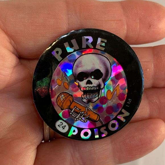 Pure Poison 24 holographic FLASH CAP Pog Slammer Whammer - Picture 3 of 4